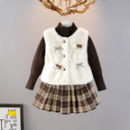 Conjunto Infantil Gatinha Xadrez