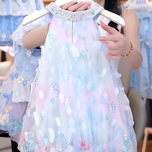 Vestido Infantil Tule Florzinhas