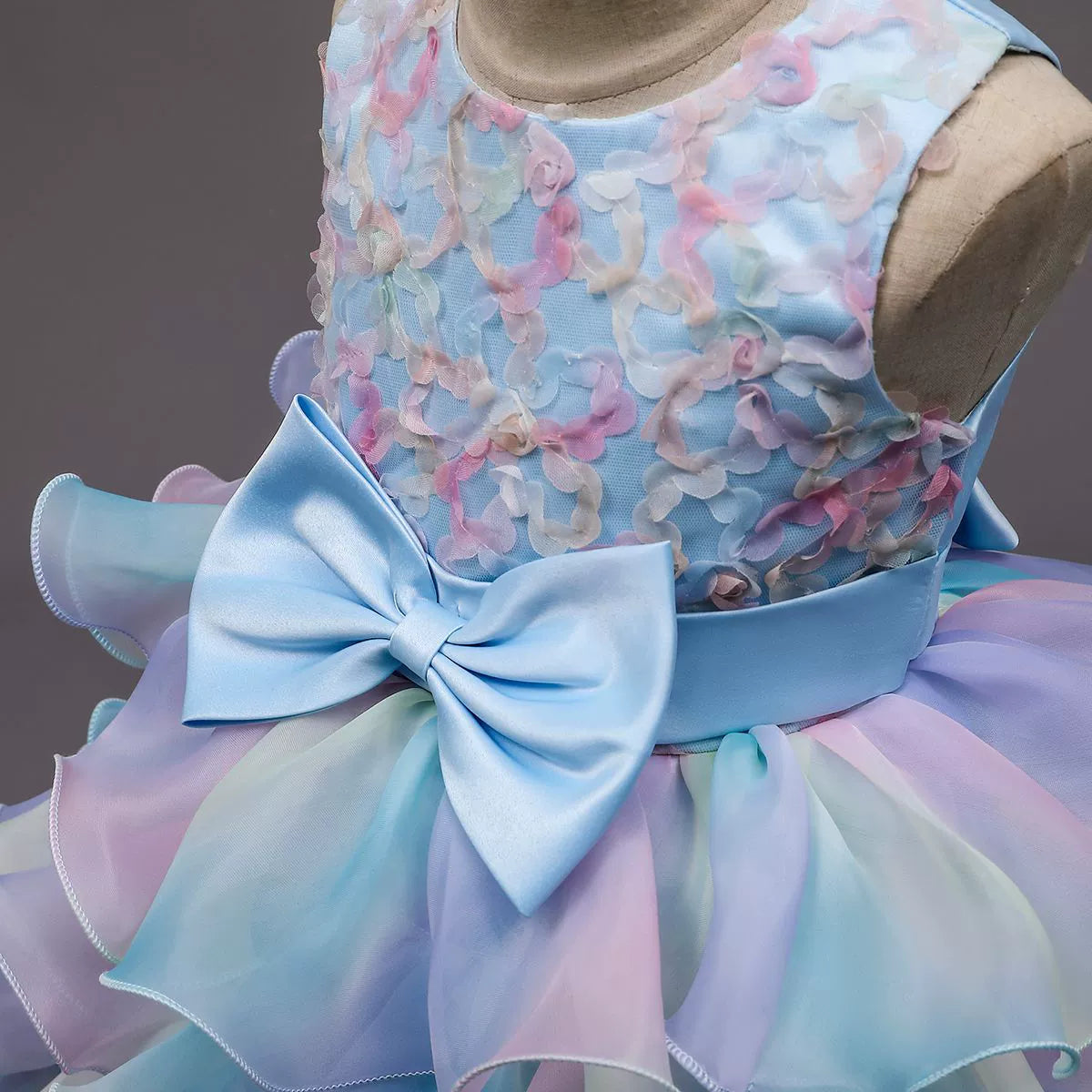 Vestido Infantil Camadas Colors