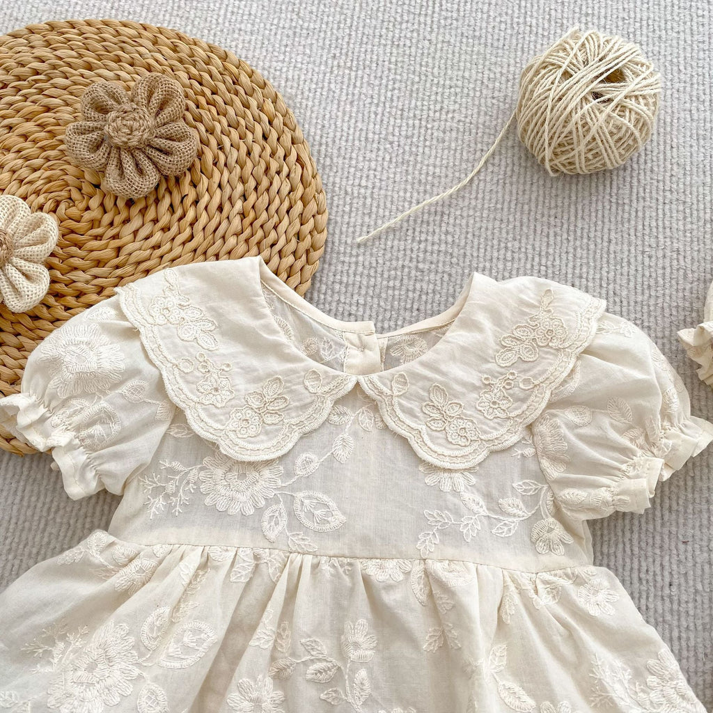 Vestido/ Body Infantil Renda Floral