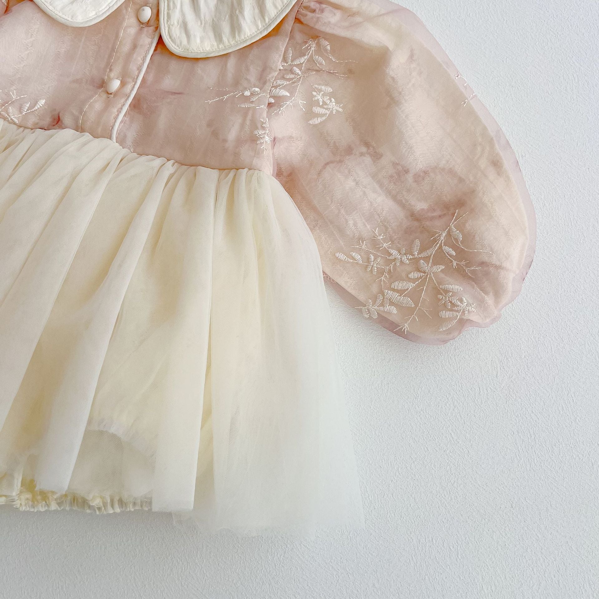 Body Infantil Feminino Floral eTule