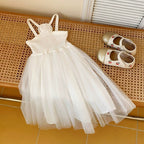 Vestido Infantil Flor com Tule