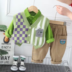 Conjunto Infantil Masculino 3 Peças com colete