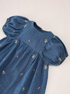 Vestido Jeans Florzinhas