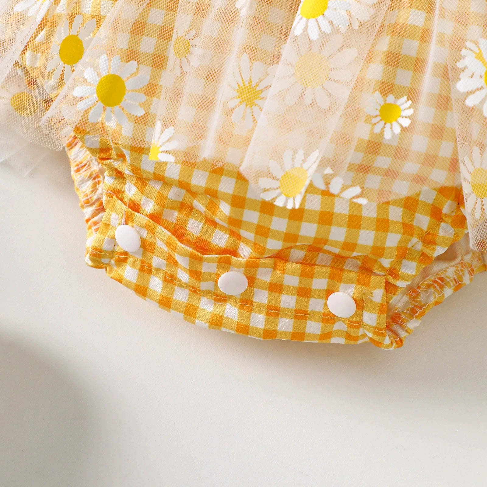 Body Infantil Verão Margaridas