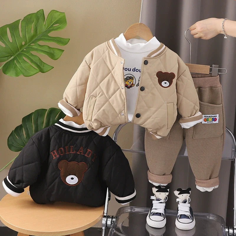 Conjunto Infantil Masculino de Inverno Ursinho