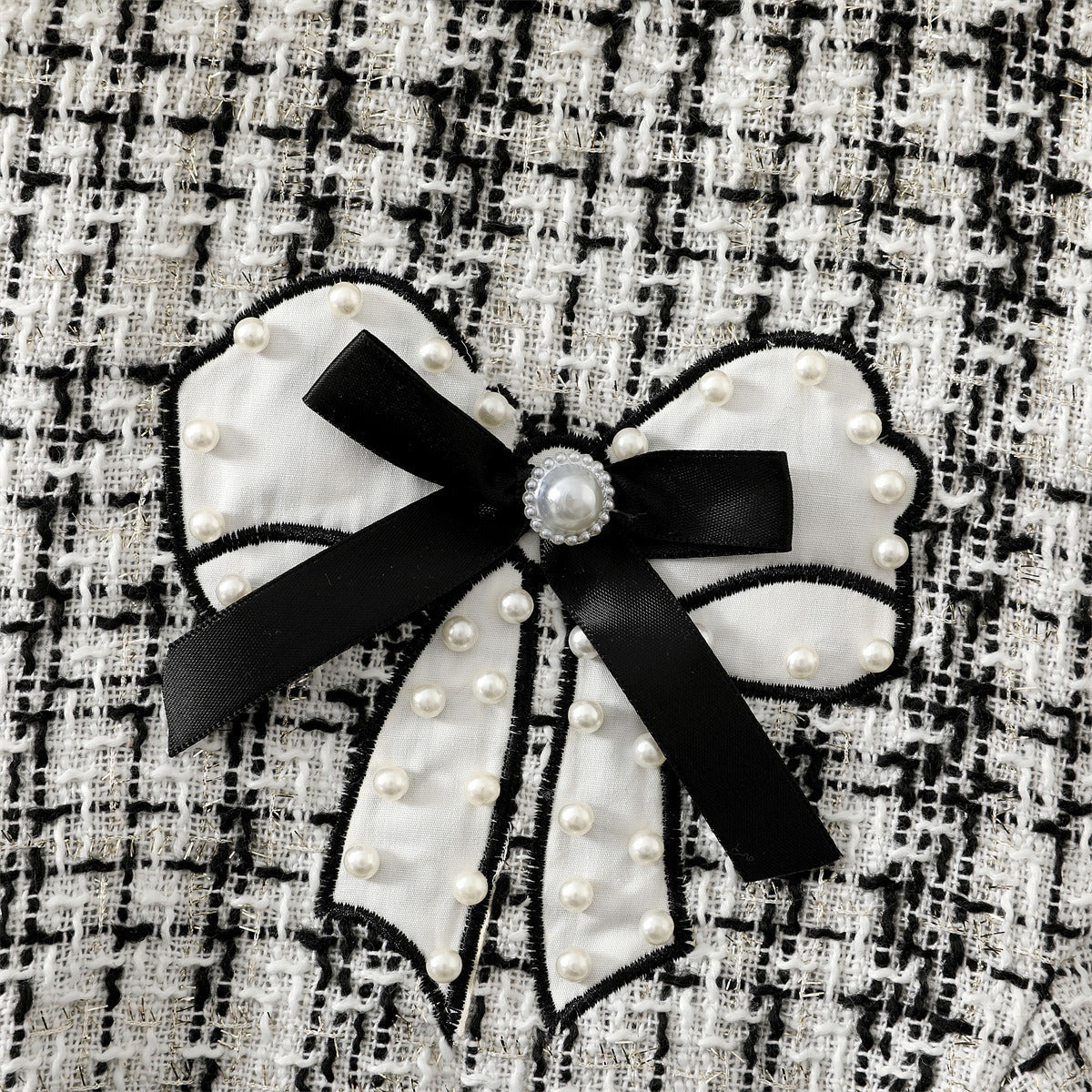 Vestido Infantil Tweed Lacinho