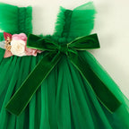 Vestido Infantil de Tule Natal