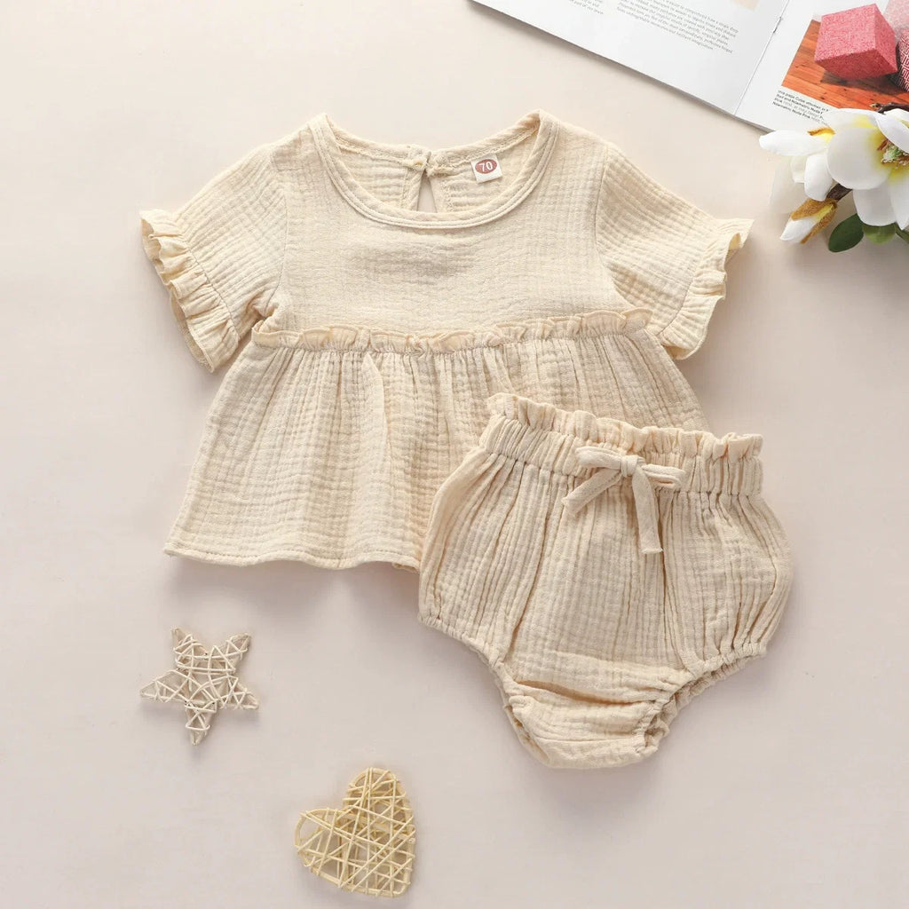 Conjunto Infantil Feminino Verão Lacinho