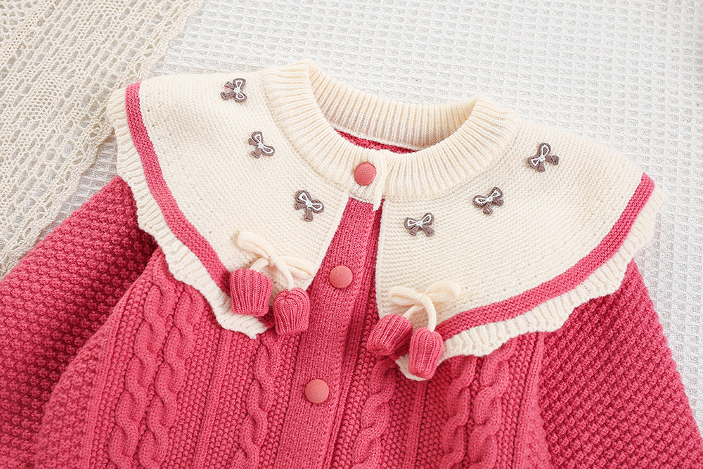 Conjunto Infantil de Tricô Lacinhos