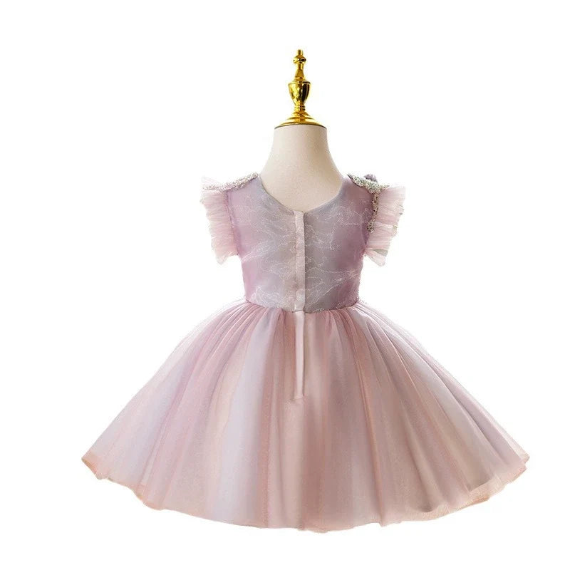 Vestido de Festa Roxo Florzinhas