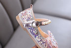 Sapato Infantil Feminino Strass Borboleta