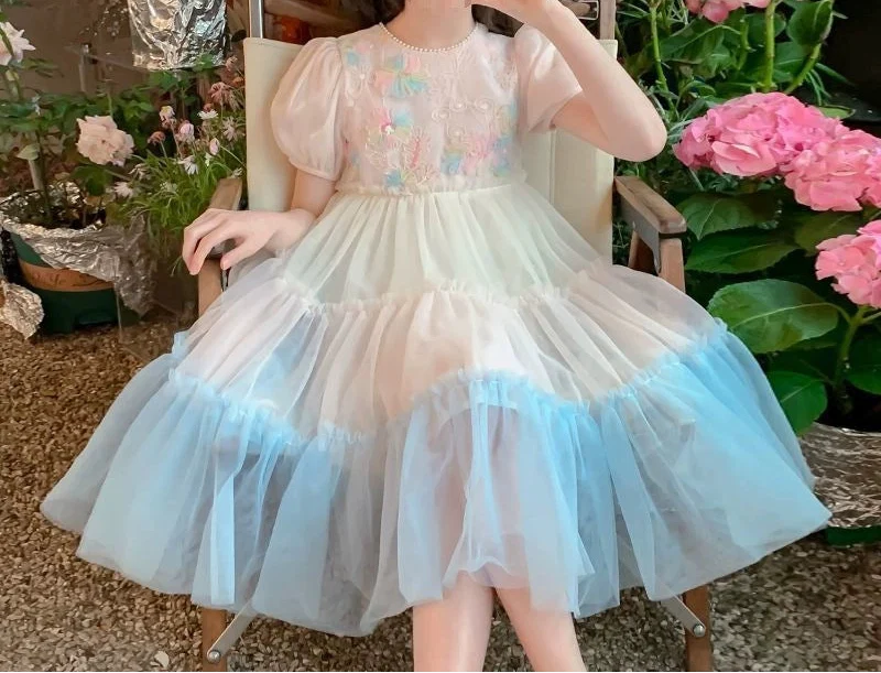 Vestido de Festa Infantil Barra de Tule