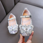 Sapato Infantil Feminino Strass Borboleta