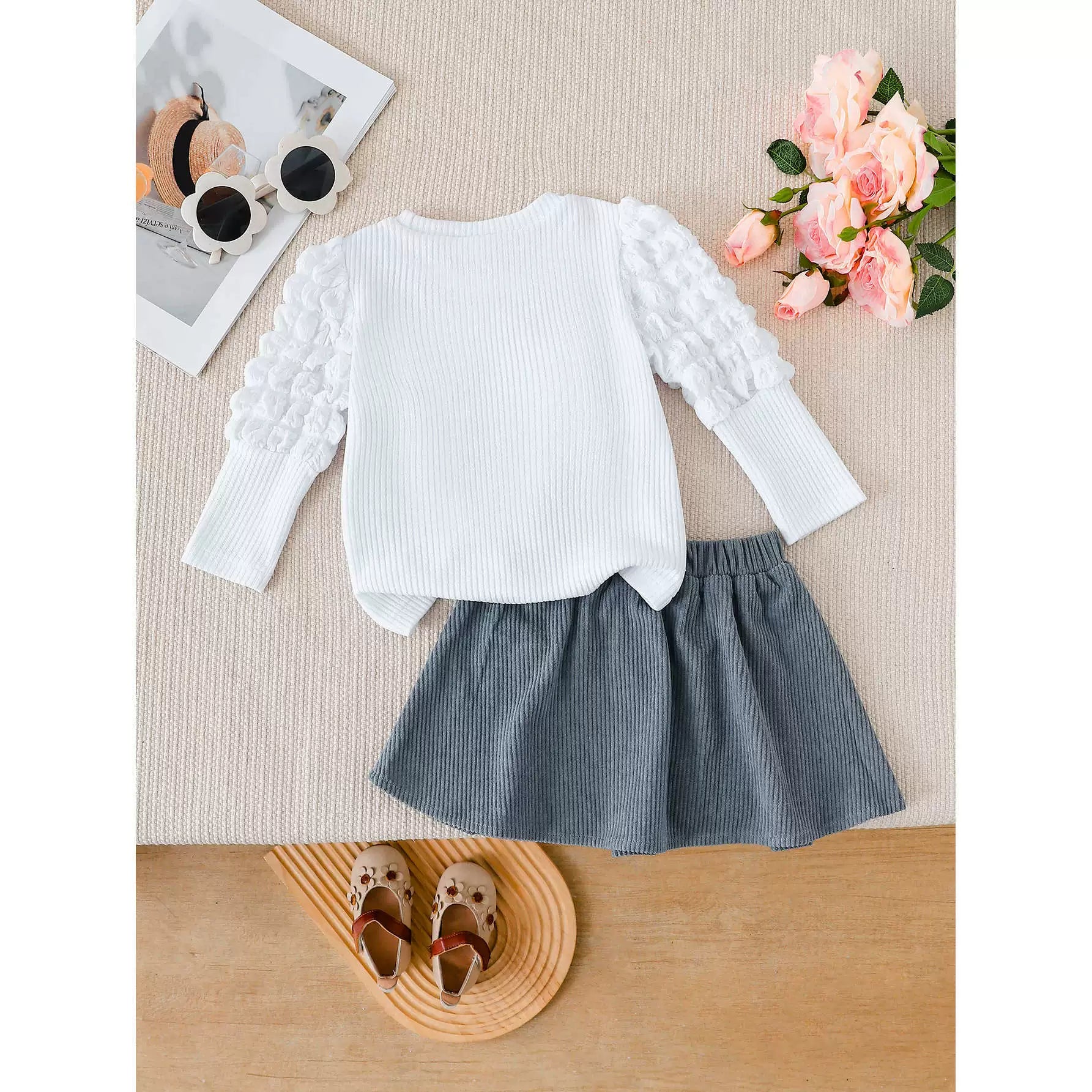Conjunto Infantil Feminino Flores