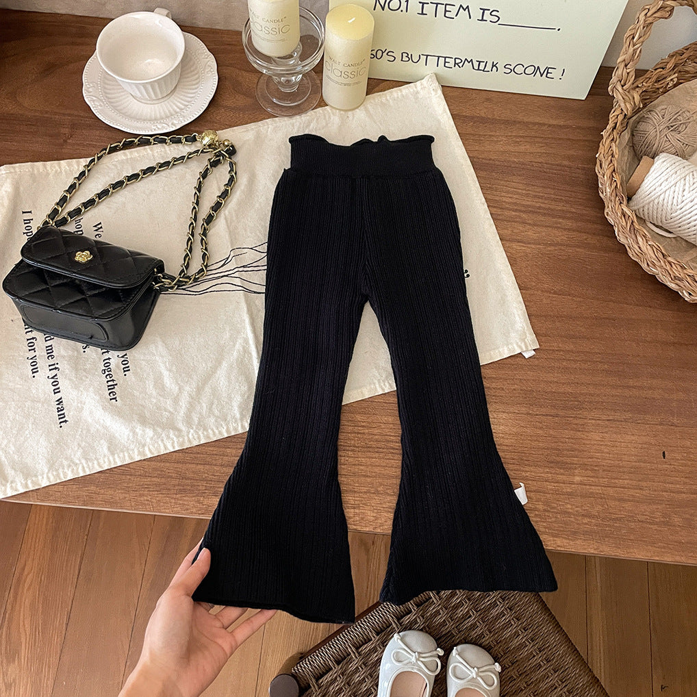 Calça Infantil Feminino de Tricô