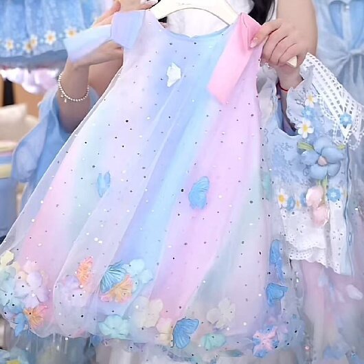 Vestido Infantil Tule Florzinhas