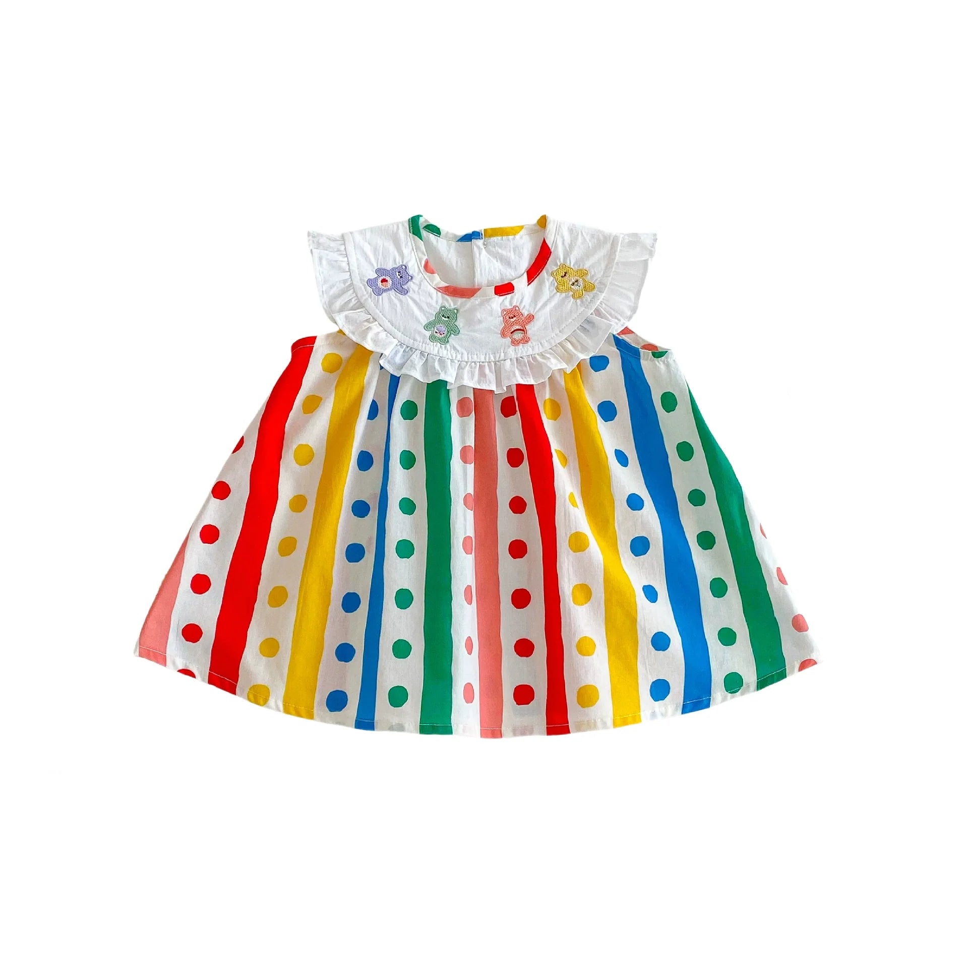 Body/Vestido Infantil Ursinhos Carinhosos