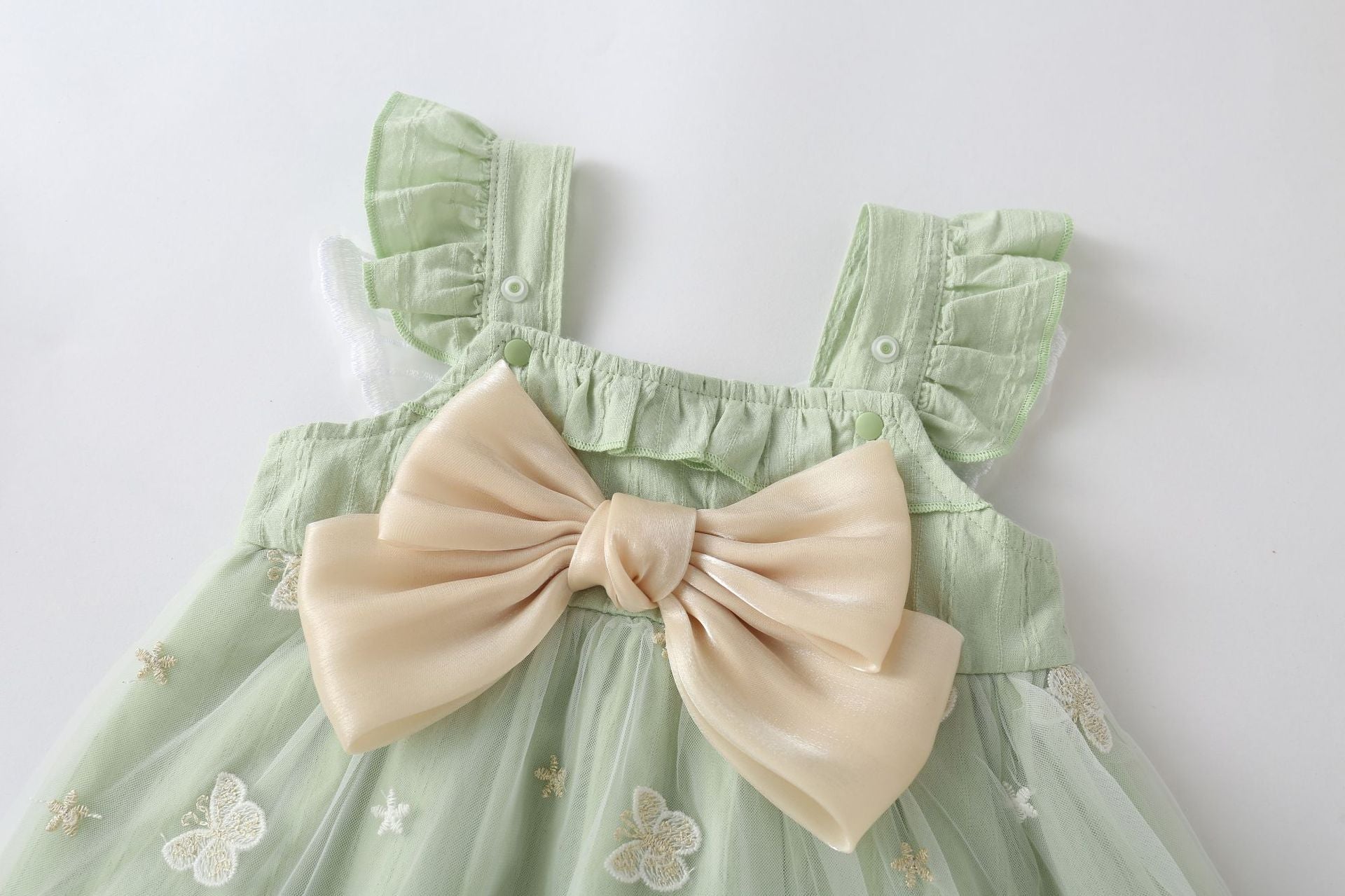 Vestido Infantil Borboletas Lacinho