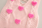 Conjunto Infantil Feminino 3 Peças Corações