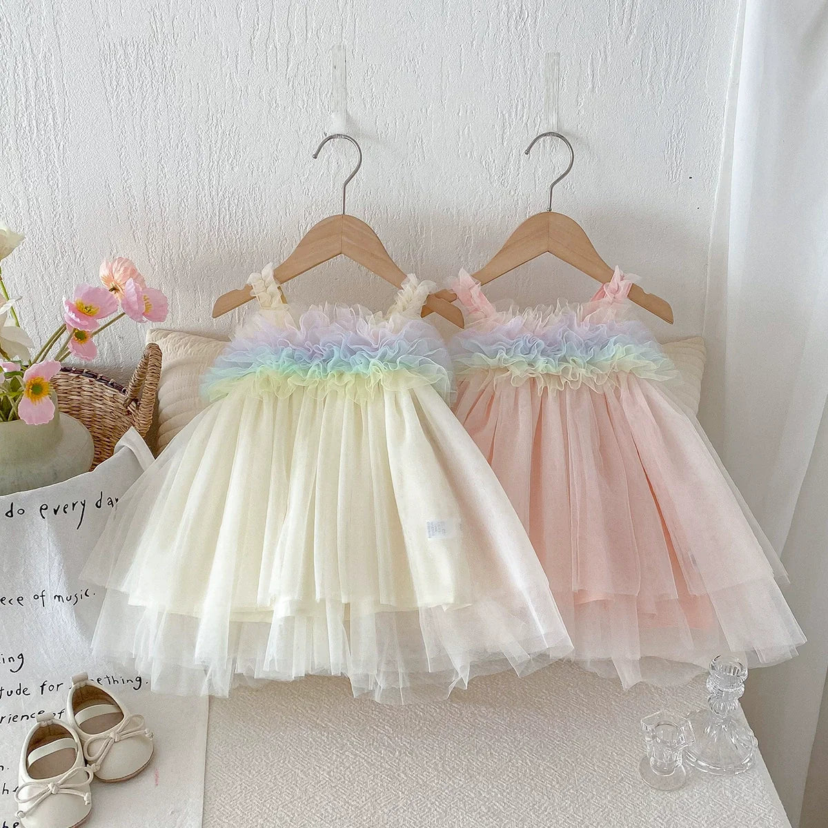 Vestido Infantil Tule Colors