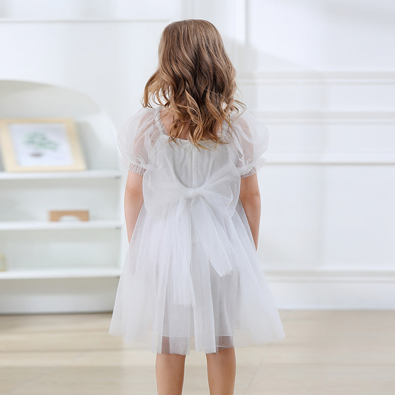 Vestido Infantil Lantejoulas e Tule