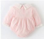 Body Infantil com Renda e Lacinho