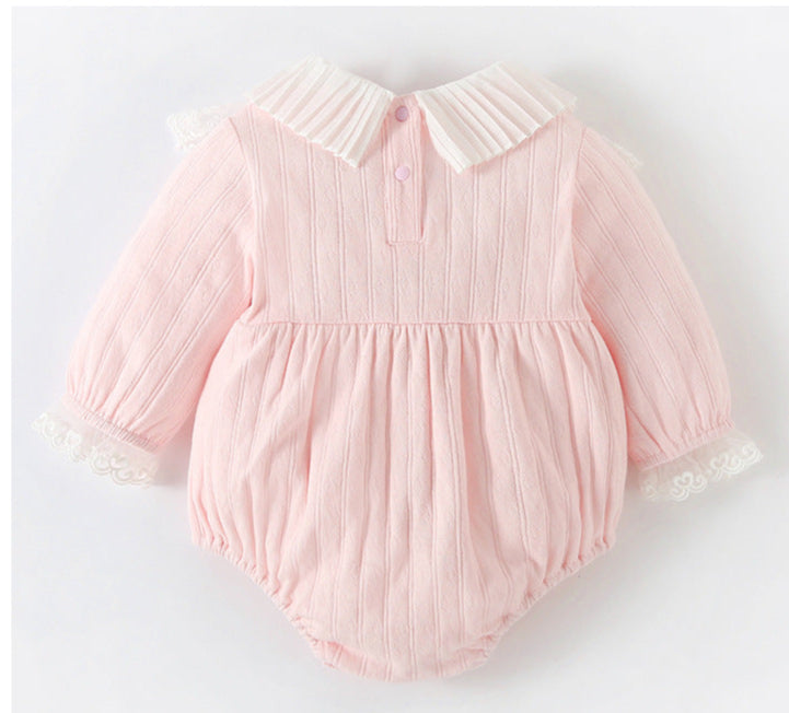 Body Infantil com Renda e Lacinho