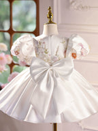 Vestido Infantil de Festa Flores Bufante