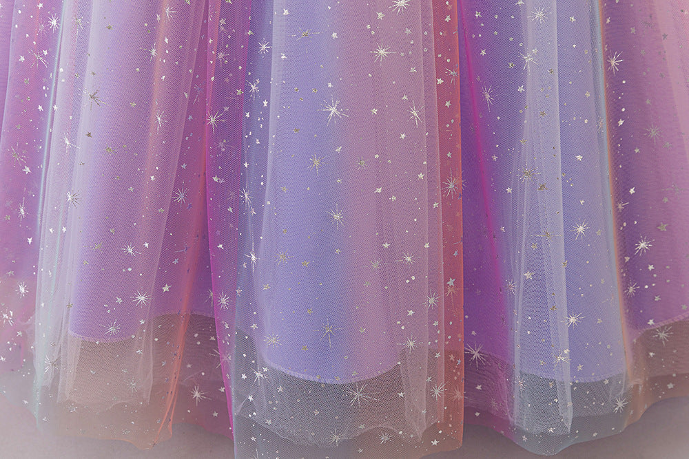 Vestido Infantil de Festa Longo Flores