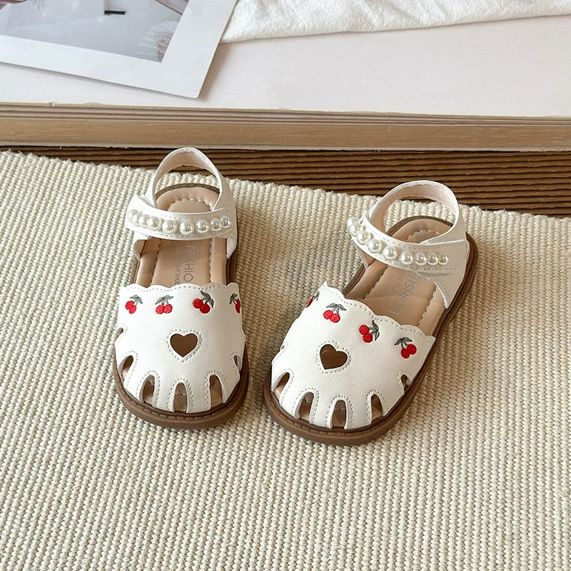Sandália Infantil Verão Cerejinhas