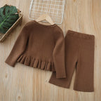 Conjunto Infantil Feminino Tricô Ursinhos