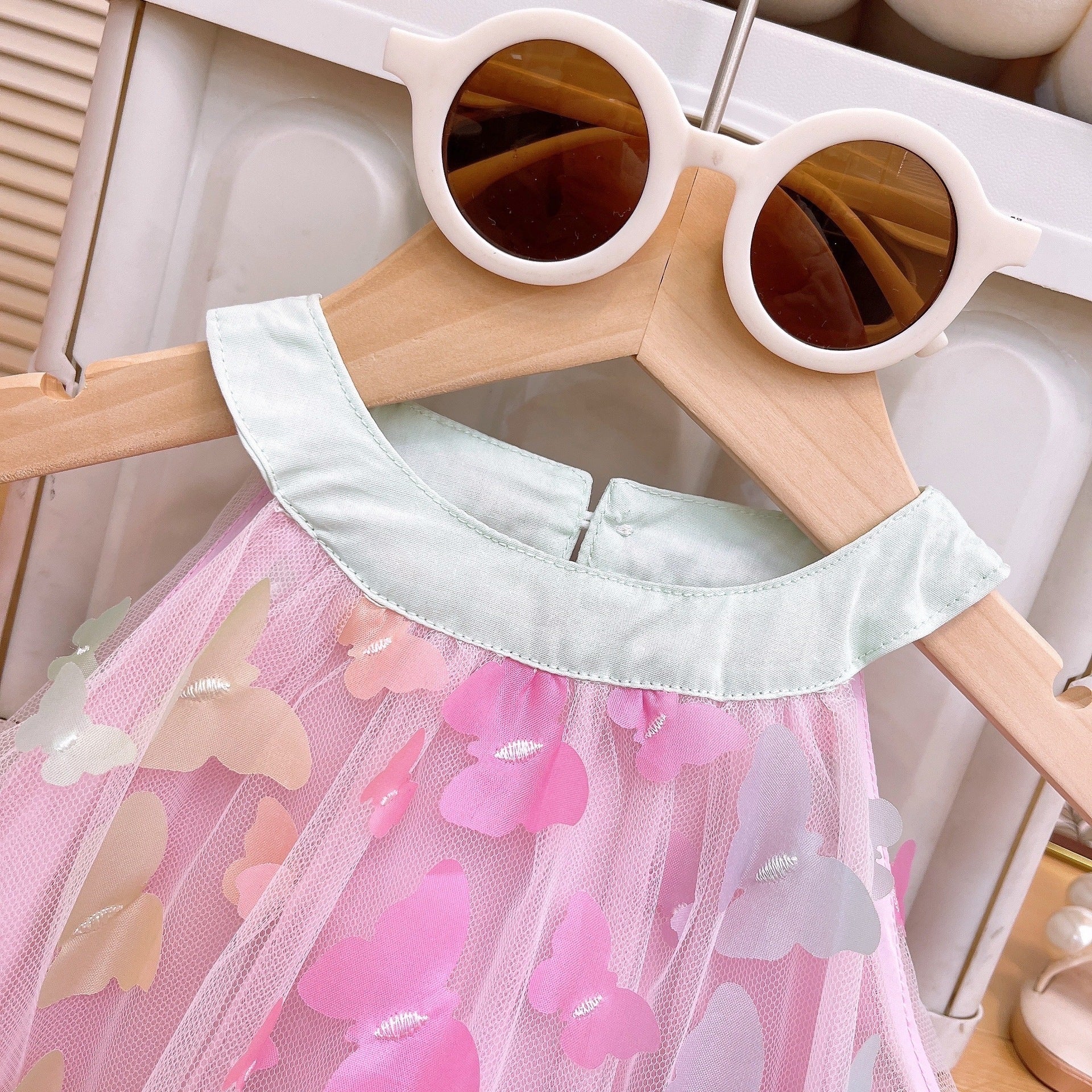 Vestido Infantil Tule Borboletinhas