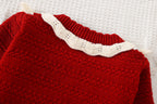 Conjunto Infantil Feminino de Tricô Inverno