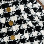 Conjunto Infantil Jardineira Xadrez