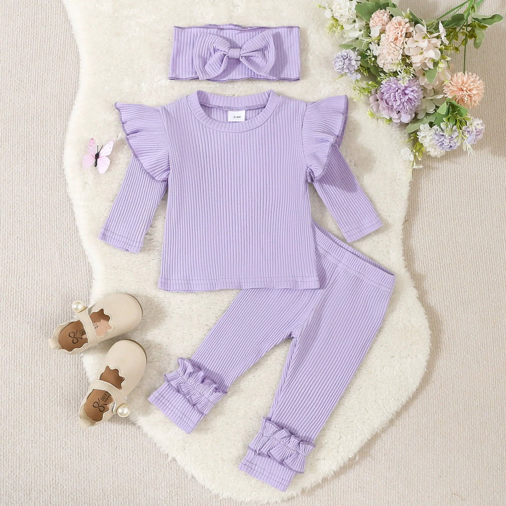 Conjunto Infantil Feminino Canelado Babadinho