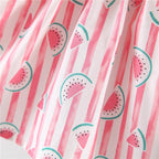 Vestido Infantil Melancia Lacinho