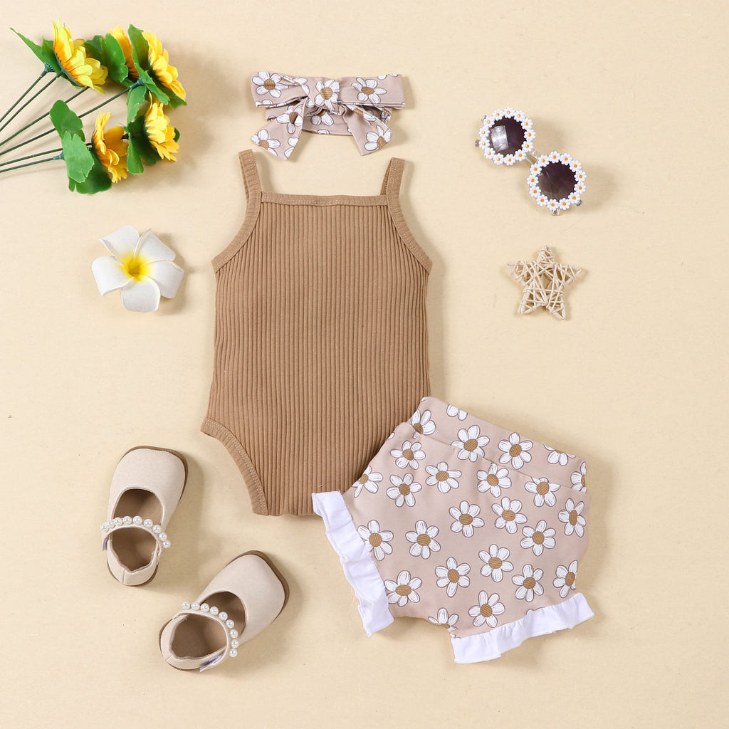 Conjunto Infantil Verão Florzinhas
