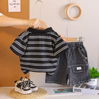 Conjunto Infantil Masculino Lístras e Jeans