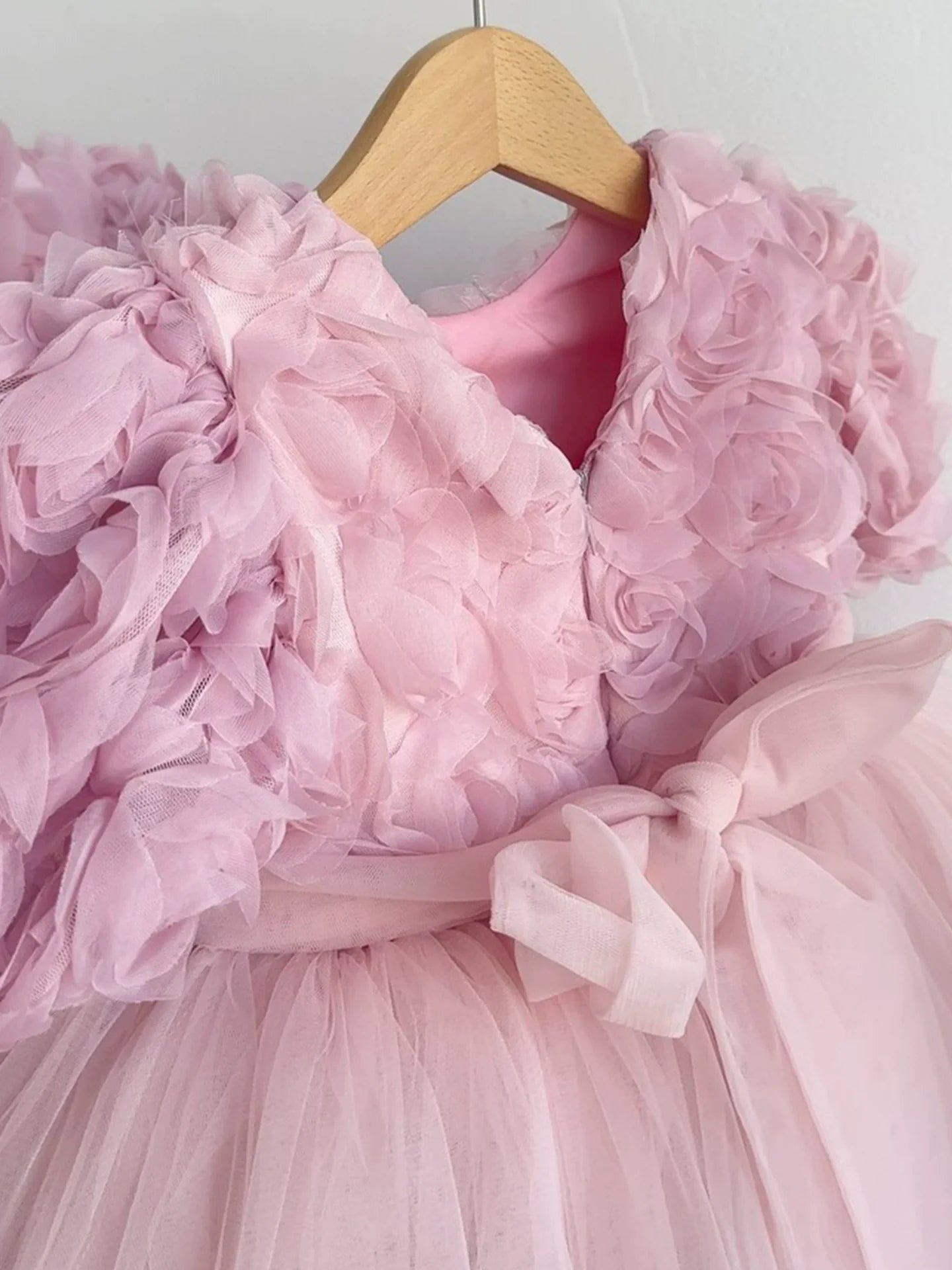 Vestido de Festa Flores e Tule