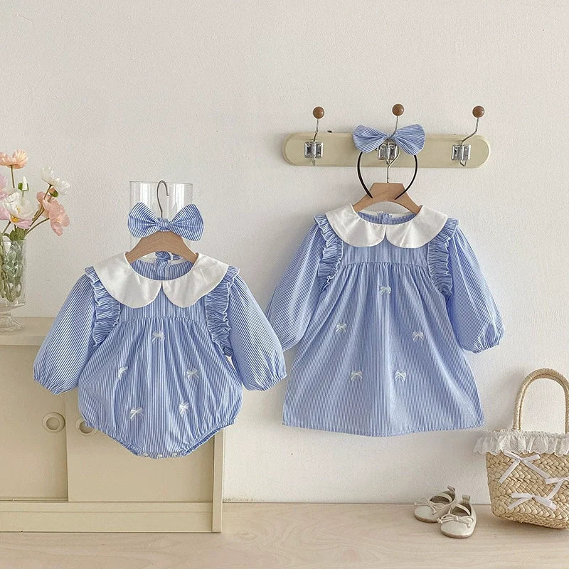 Body/ Vestido Infantil Lístras Lacinho