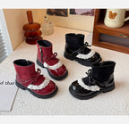 Bota Infantil Lacinho com Rendinha