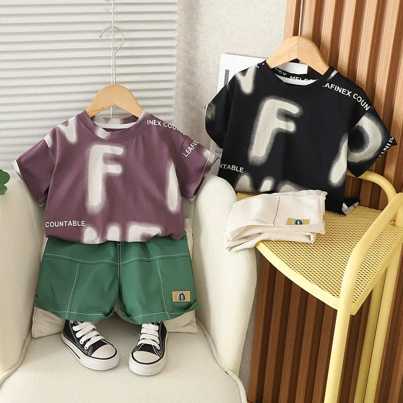 Conjunto Infantil Masculino Letras