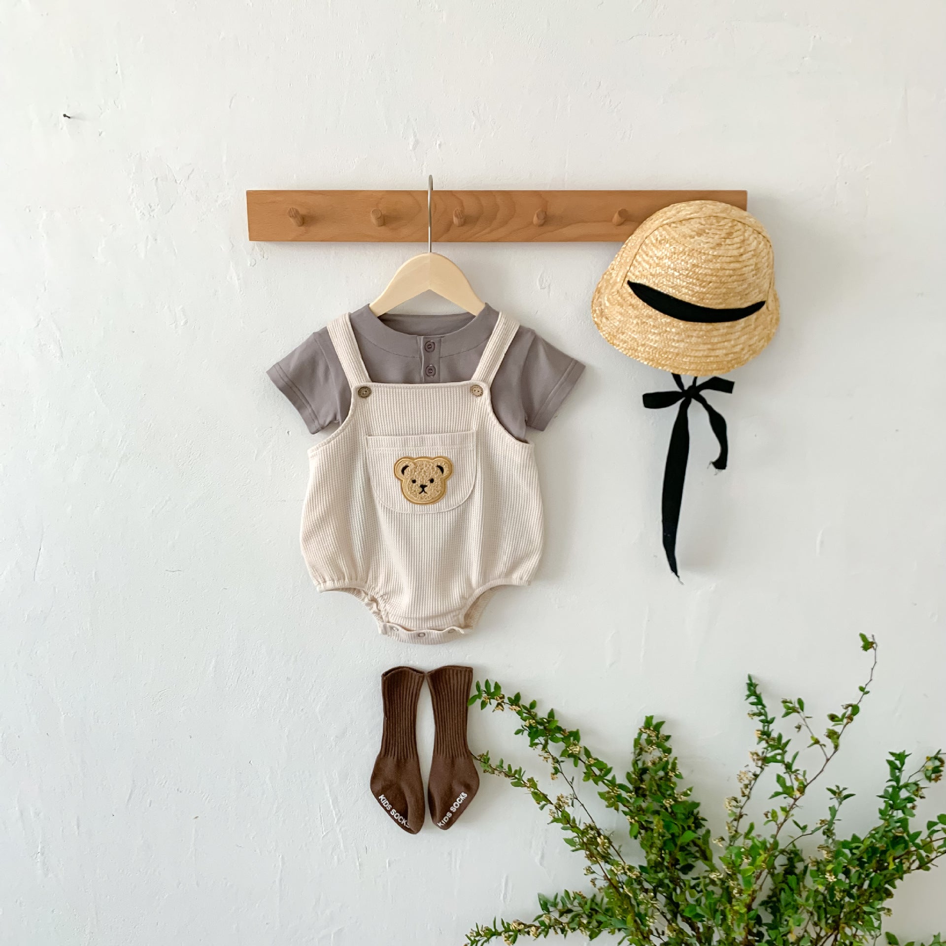 Jardineira Infantil Ursinho