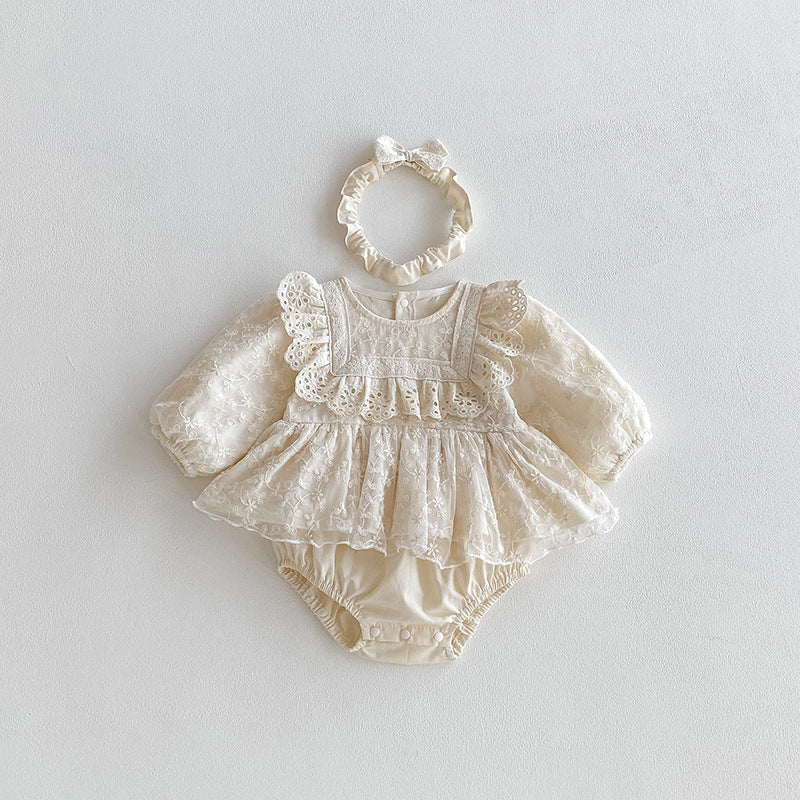 Body Infantil Feminino de Renda