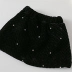 Conjunto Infantil Feminino Preto Pérolas