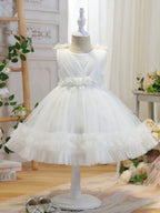 Vestido De Festa Infantil de Tule Flores