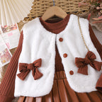 Conjunto Infantil Feminino 3 Peças Inverno Lacinho