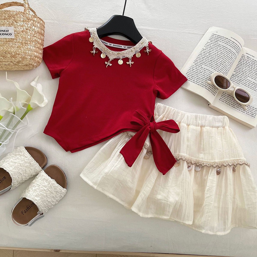 Conjunto Infantil Feminino Pingentes