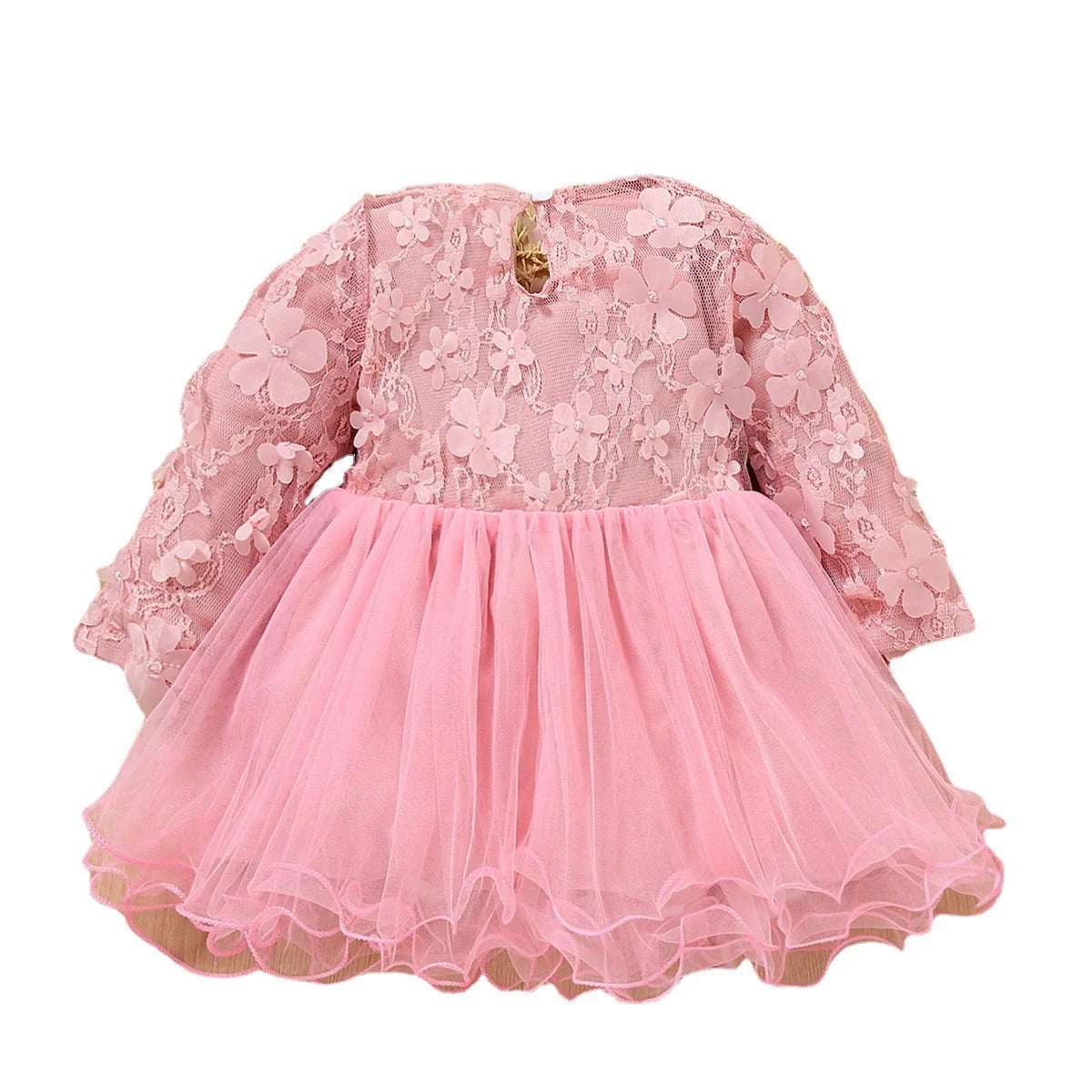 Vestido Infantil Florzinhas e Tule